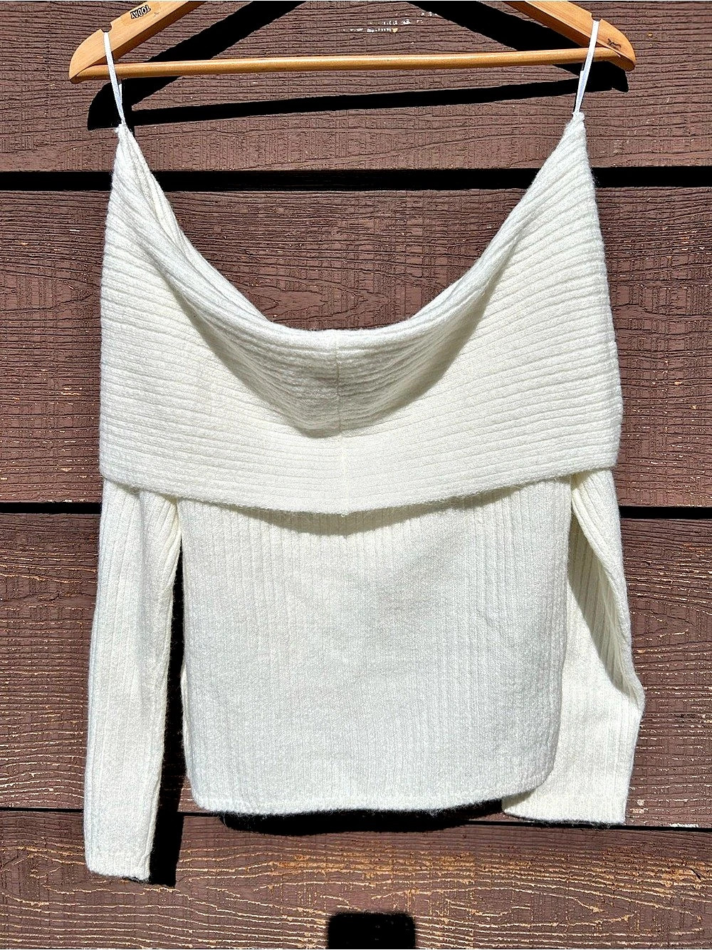 H&M Divided Off-the-Shoulder Rib-Knit Sweater - Picture 2 of 5